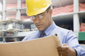 Engineer reading plan